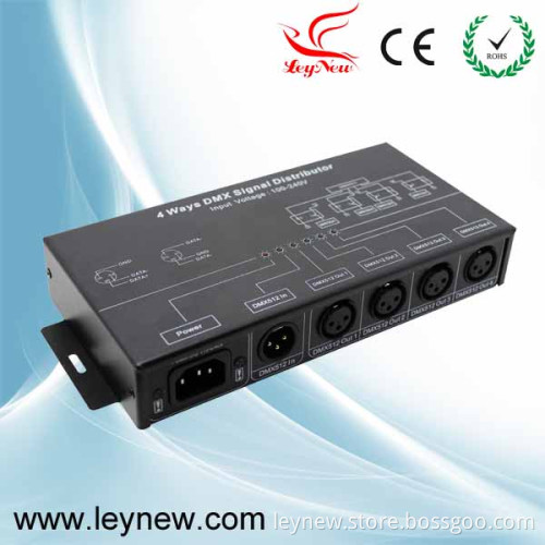 4 Channels DMX Signal Splitter with CE, RoHS